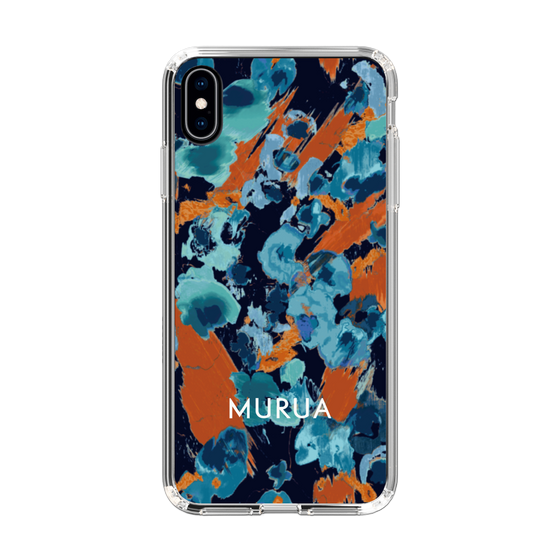Slim Protection Case［ MURUA - Print - Blue × Orange ］
