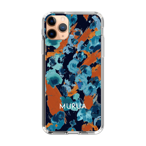 Slim Protection Case［ MURUA - Print - Blue × Orange ］