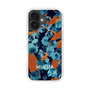 Slim Protection Case［ MURUA - Art print - Navy × Orange ］