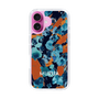 Slim Protection Case［ MURUA - Art print - Navy × Orange ］