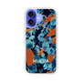 Slim Protection Case［ MURUA - Art print - Navy × Orange ］
