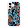 Slim Protection Case［ MURUA - Art print - Navy × Orange ］