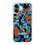 Slim Protection Case［ MURUA - Art print - Navy × Orange ］