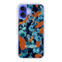 Slim Protection Case［ MURUA - Art print - Navy × Orange ］