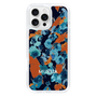 Slim Protection Case［ MURUA - Art print - Navy × Orange ］