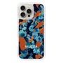 Slim Protection Case［ MURUA - Art print - Navy × Orange ］