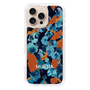 Slim Protection Case［ MURUA - Art print - Navy × Orange ］