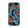 Slim Protection Case［ MURUA - Art print - Navy × Orange ］