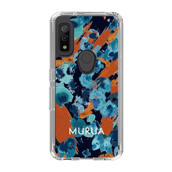 Slim Protection Case［ MURUA - Print - Blue × Orange ］