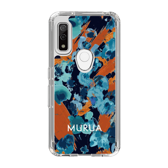 Slim Protection Case［ MURUA - Print - Blue × Orange ］