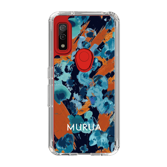 Slim Protection Case［ MURUA - Print - Blue × Orange ］