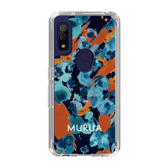 Slim Protection Case［ MURUA - Print - Blue × Orange ］