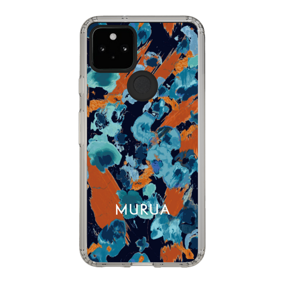 Slim Protection Case［ MURUA - Print - Blue × Orange ］
