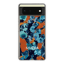 Slim Protection Case［ MURUA - Art print - Navy × Orange ］
