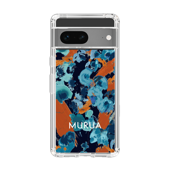 Slim Protection Case［ MURUA - Print - Blue × Orange ］