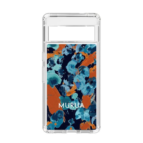 Slim Protection Case［ MURUA - Print - Blue × Orange ］