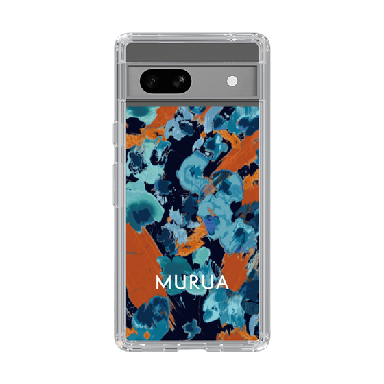 Slim Protection Case［ MURUA - Art print - Black × Orange ］