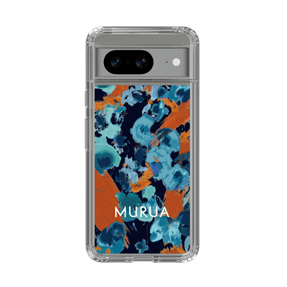 Slim Protection Case［ MURUA - Art print - Black × Orange ］