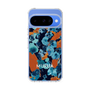 Slim Protection Case［ MURUA - Art print - Navy × Orange ］