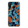 Slim Protection Case［ MURUA - Art print - Navy × Orange ］