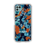 Slim Protection Case［ MURUA - Art print - Navy × Orange ］