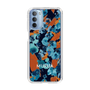Slim Protection Case［ MURUA - Art print - Navy × Orange ］