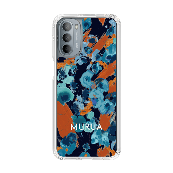 Slim Protection Case［ MURUA - Print - Blue × Orange ］