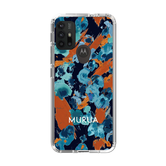 Slim Protection Case［ MURUA - Print - Blue × Orange ］
