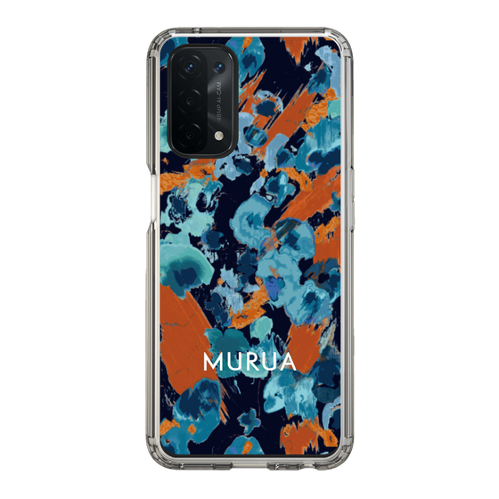 Slim Protection Case［ MURUA - Print - Blue × Orange ］