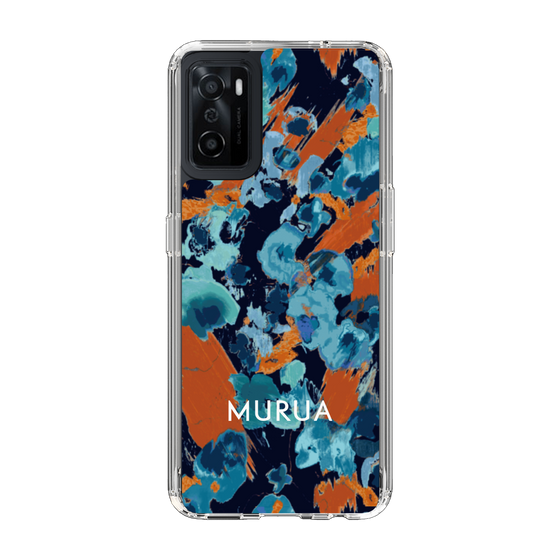 Slim Protection Case［ MURUA - Print - Blue × Orange ］