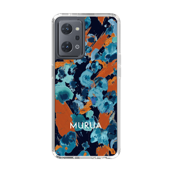 Slim Protection Case［ MURUA - Print - Blue × Orange ］