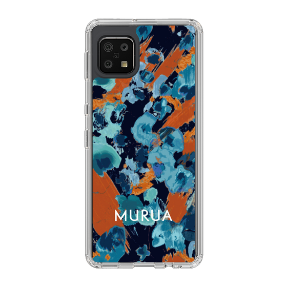 Slim Protection Case［ MURUA - Print - Blue × Orange ］