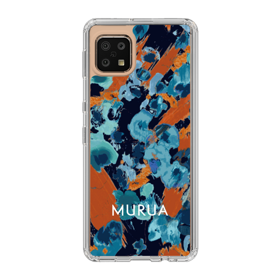 Slim Protection Case［ MURUA - Print - Blue × Orange ］