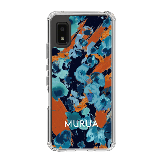 Slim Protection Case［ MURUA - Print - Blue × Orange ］