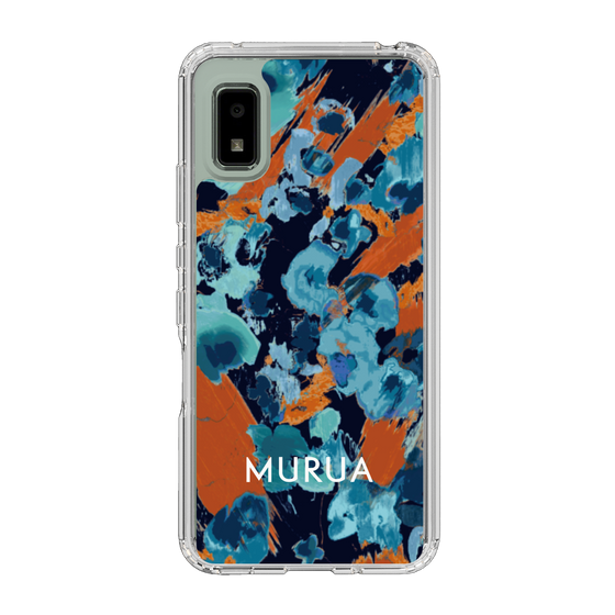 Slim Protection Case［ MURUA - Print - Blue × Orange ］