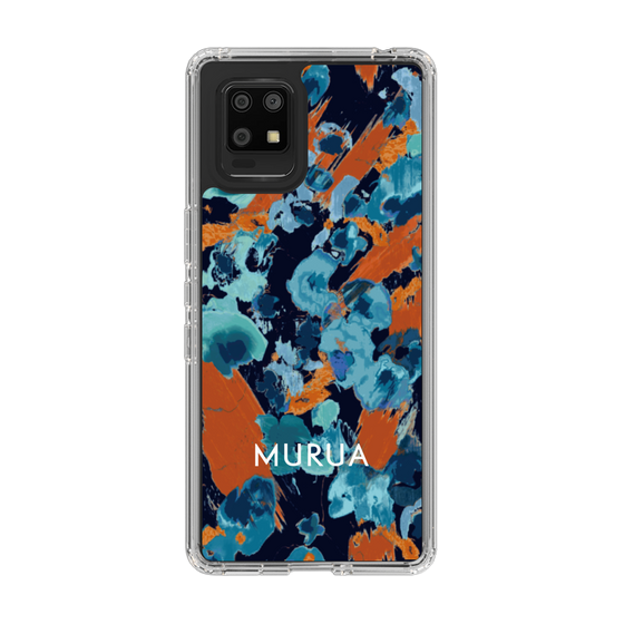 Slim Protection Case［ MURUA - Print - Blue × Orange ］