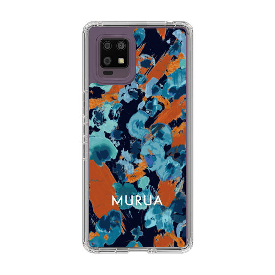 Slim Protection Case［ MURUA - Print - Blue × Orange ］