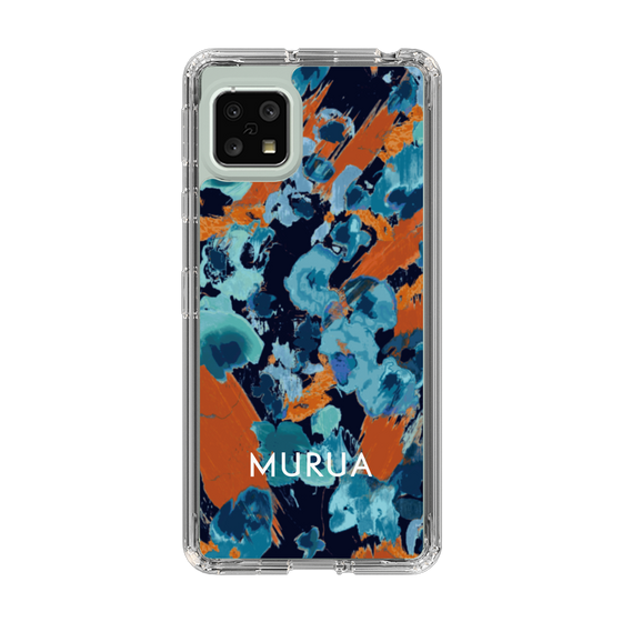 Slim Protection Case［ MURUA - Art print - Navy × Orange ］