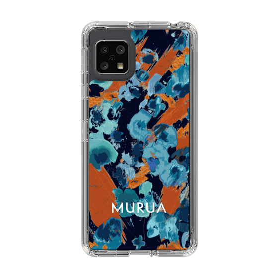 Slim Protection Case［ MURUA - Print - Blue × Orange ］