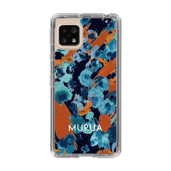 Slim Protection Case［ MURUA - Print - Blue × Orange ］