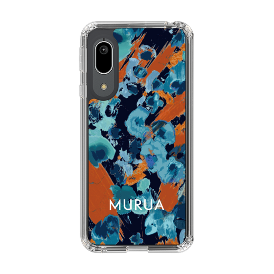 Slim Protection Case［ MURUA - Art print - Navy × Orange ］