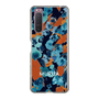Slim Protection Case［ MURUA - Art print - Navy × Orange ］