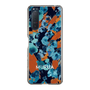 Slim Protection Case［ MURUA - Print - Blue × Orange ］