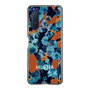 Slim Protection Case［ MURUA - Print - Blue × Orange ］