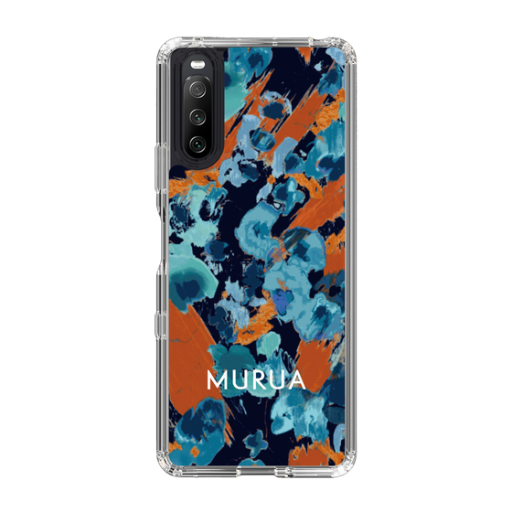 Slim Protection Case［ MURUA - Print - Blue × Orange ］