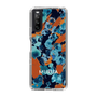 Slim Protection Case［ MURUA - Print - Blue × Orange ］