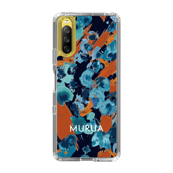 Slim Protection Case［ MURUA - Print - Blue × Orange ］