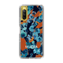 Slim Protection Case［ MURUA - Print - Blue × Orange ］