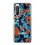 Slim Protection Case［ MURUA - Art print - Navy × Orange ］
