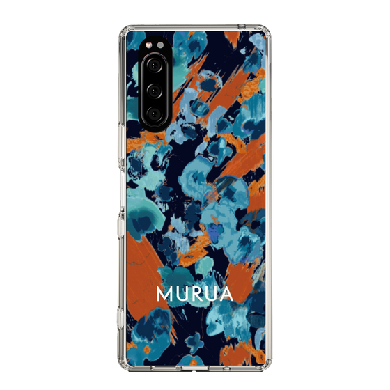 Slim Protection Case［ MURUA - Print - Blue × Orange ］